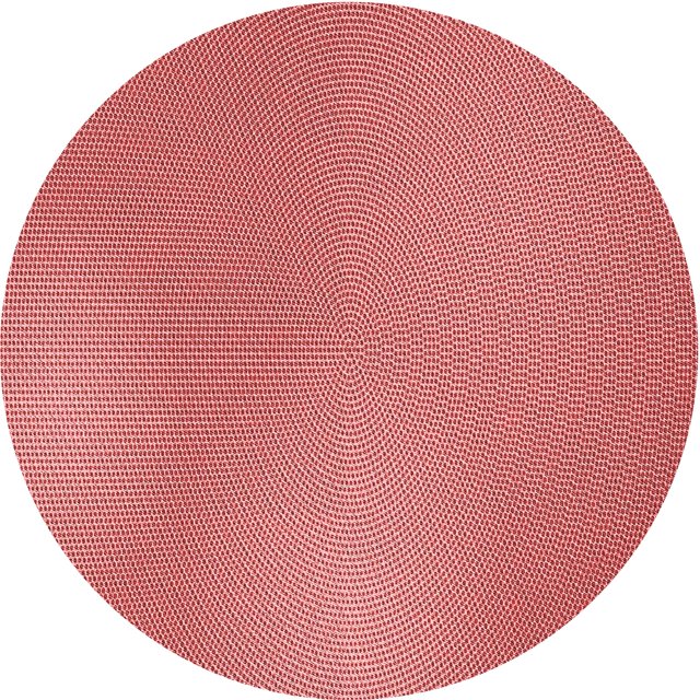 Ahgly Company Tapis d'Intérieur Ronds Transitionnels Lavables à la Machine, Corail Clair Rose, 4 Pieds Rond