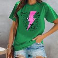thumbnail image 2 of XZNGL Womens Fashion Solid Short Sleeves Summer O-Neck Short Sleeves Tops T-shirt, 2 of 9