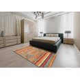 thumbnail image 4 of Ahgly Company Tapis d'Intérieur Rectangulaire Abstrait Rouge Tapis de Zone Abstrait, 7 Pieds x 9 Pieds, 4 of 6