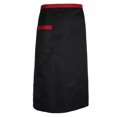 thumbnail image 1 of Milaget Durable Half Size Waist Kitchen Apron Catering Chef Hotel Cook Server Waiter Pub Black, 1 of 9