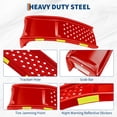 thumbnail image 3 of Edtara Heavy Duty Car Ramps Set, 8000 lbs Capacity, Two Steel Auto Ramps with Reflective Strips, 35"x13"x9", for Safe Vehicle Maintenance and Repairs, 3 of 6