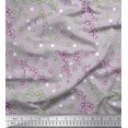 thumbnail image 1 of Soimoi Cotton Duck Fabric Flower Artistic Print Sewing Fabric Yard 56 Inch Wide, 1 of 3