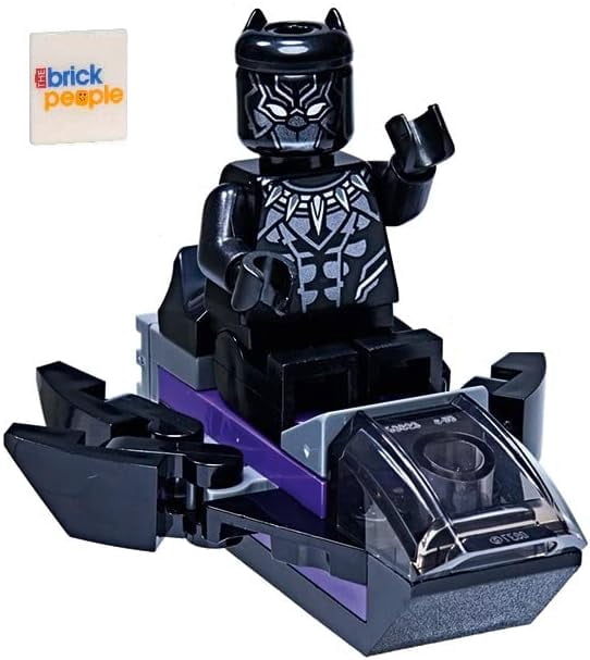 LEGO Superheroes: Black Panther Minifigure with Royal Talon Fighter