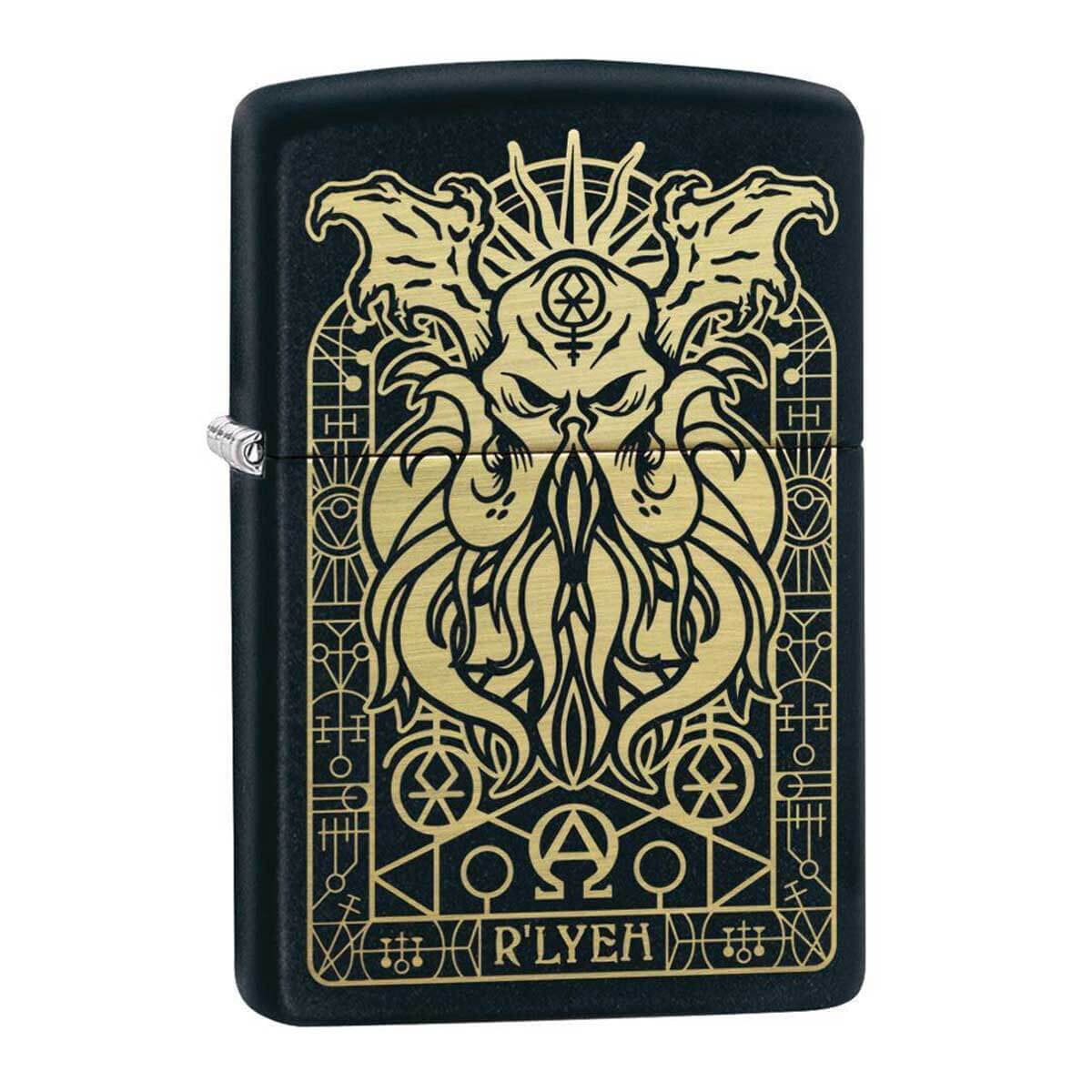 Zippo 29965 Briquet Coupe-Vent Rechargeable Noir à Motif Monstre