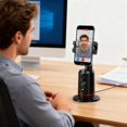 thumbnail image 3 of Built-in AI Camera Smart Auto-Tracking Phone Stand,Tripod for Face & Body, 360° Rotation with Gesture Control for Video Vlogging (Remote Control + Charging Cable + Fill Light), 3 of 8