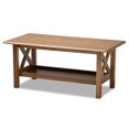 thumbnail image 1 of Baxton Studio Table Basse Rectangulaire en Bois Fini Noyer Brun Reese, 1 of 8