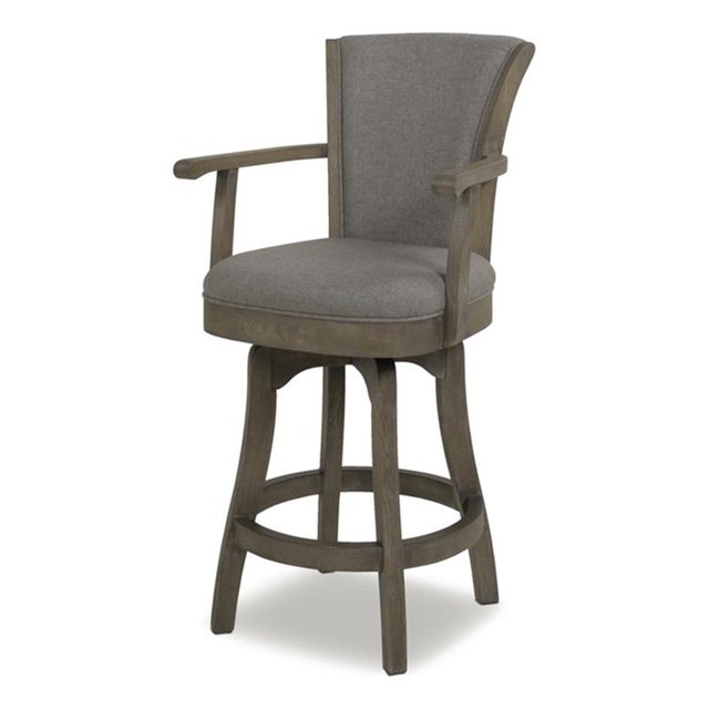 Jennifer Taylor Home Williams 27" Counter Height Bar Stool Dark Heathered Grey