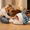 thumbnail image 5 of Lit d'Hiver Chaud et Doux pour Chat Cachette pour Petits Félins Confort et Sécurité, 5 of 5