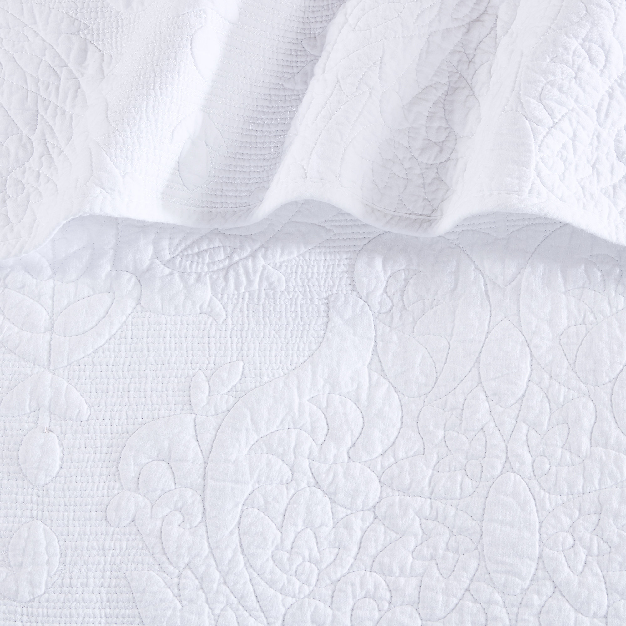 Couette en coton à motif cachemire brodé Better Homes & Gardens avec bordure festonnée (couette assortie vendue séparément)