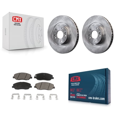 CMX Front Disc Brake Rotors and Ceramic Pads Kit for Car 2013-2016 Hyundai Santa Fe XL 3.3L K8C-100558
