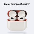 thumbnail image 4 of Dust Guard Ultra Thin High Sensitivity Metal Bluetooth-compatible Earphone Case Dust Protective Film for AirPods 3, 4 of 8
