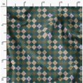 thumbnail image 2 of Soimoi Polyester Crepe Fabric Argyle Check Printed Craft Fabric by The Yard 52 Inch Wide, 2 of 5