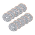 thumbnail image 3 of Round Sandpaper High-Quality Sanding Discs Pad Sander Pads 10Pcs 3in Marble Concrete For Granite, 3 of 8