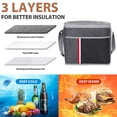 thumbnail image 4 of About 18L Capacity Picnic Insulated Ice Pack Portable Storage Waterproof Cloth+aluminum Film Lining Available In Multiple Colors, 4 of 6