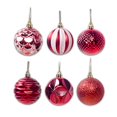 thumbnail image 4 of AMERTEER Rouge PVC Mini Boules Suspendues Petites Boules de Noël Ornements 12 Comte, 4 of 9