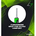 thumbnail image 5 of Lyzoo Bâton de Cricket en Plastique Rigide en PVC Robuste, Format Régulier, pour Adultes 1+ / Noir et Vert, 5 of 5