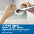 thumbnail image 3 of Mainstays Ombre Sweep Easy Hang Fabric Shower Curtain with Built-in Rings, 70” x 74”, Blue, Taupe, Multicolor, 3 of 9