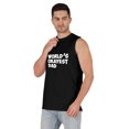 thumbnail image 4 of Inkmeso Printed Graphic World Okayest Dad€ T-Shirt For Mens Best Daddy Ever Gift T-Shirt, 4 of 7