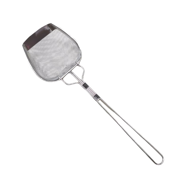 Fine Mesh Square Mesh Stainless Steel Spoon Square Filter Soup Strainer With Long Handle Firm Stable Handle Smoothing Spoon For Kitchen Cooki Vegetable Brush Vegetable And Fruit Wash Strainer Bags Fr