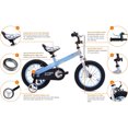 thumbnail image 3 of RoyalBaby Buttons 14" Kids Bike with Training Wheels & Coaster Brake, Blue, 3 of 11