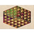 thumbnail image 1 of Ahgly Company Tapis de Zone Rectangulaire Transitionnel Brun Selle pour Intérieur, Lavable à la Machine, 2 Pieds x 3 Pieds, 1 of 7