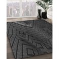 thumbnail image 3 of Ahgly Company Tapis d'Intérieur Lavables à la Machine, Ronds, Noirs, 6' Ronds, 3 of 7