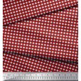 thumbnail image 3 of Soimoi Purple Silk Fabric Stripe & Paisley Printed Fabric 1 Yard 42 Inch Wide, 3 of 3