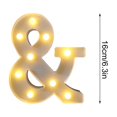 thumbnail image 2 of RXIRUCGD Letters Lights Alphabet Lamp LED Letter Lighting Letter Light Illuminated Letters Night Lights Decoration For Birthday Party Wedding Children’s Room, 2 of 6