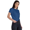 thumbnail image 2 of Inkmeso T-shirt Court d'Été à Nœud Torsadé à l'Avant pour Femmes à Manches Courtes, 2 of 8