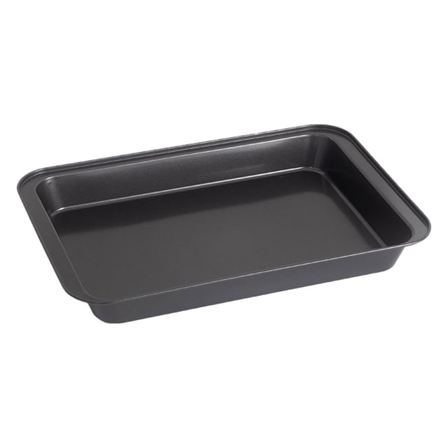 Baking Sheet Pan Nonstick Baking Sheets Rectangle Bakeware Oven Pan Stackable Depth Bakeware Black Baking Pans & Warp Easy Clean Nonstick Baking Tray Pan For Oven Half Sheet Pans Cookie Tray Wire Rack