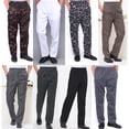 thumbnail image 2 of Men Stripe Plaid Chili Printed Hotel Restaurant Kitchen Chef Work Long Pants, 2 of 10