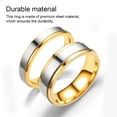 thumbnail image 3 of Dalazy Couple Ring Fingers Pendent Fashion Jewelry Rustproof Exquisite Rustproof No Burrs Smooth Engagement Sweet Gift Type 6 4MM, 3 of 6