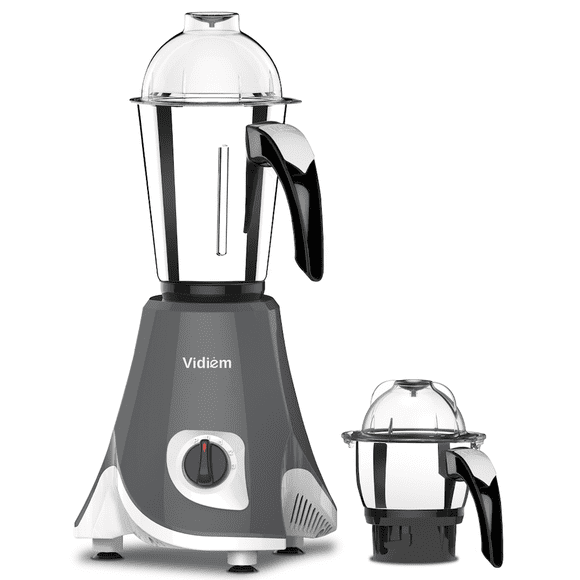 Vidiem Eva Twin 650W Blender Mixer Grinder, 110V, Stainless Steel Jars and Blades for Spice, Coffee and Food Preparation