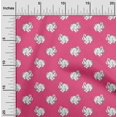 thumbnail image 1 of oneOone Georgette Viscose Fabric Rabbit Block Printed Craft Fabric BTY 42 Inch Wide, 1 of 4