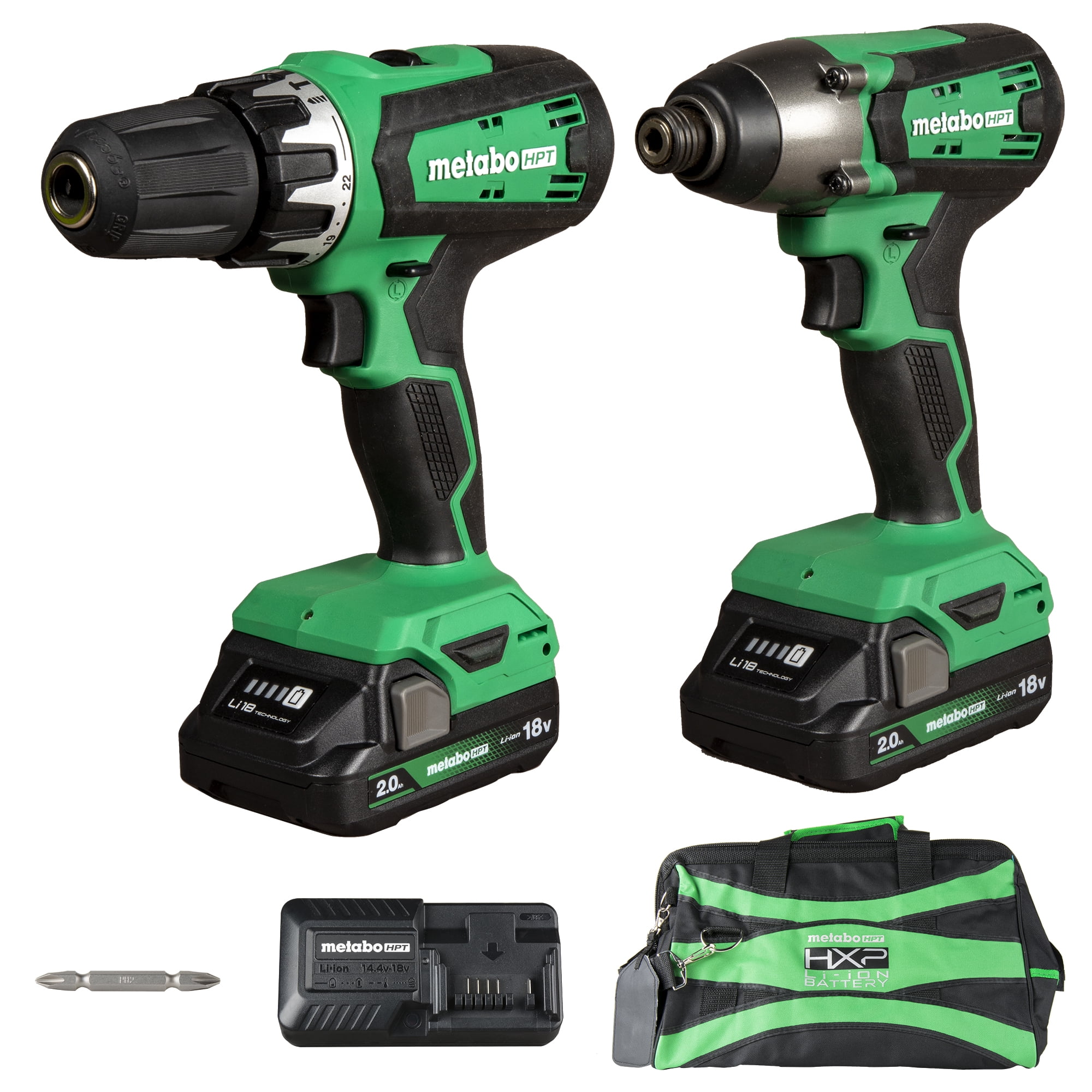 18V Hammer Drill and Impact Driver Combo Kit | Metabo HPT KC18DFX