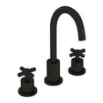 thumbnail image 1 of Ancona Prima 3 Double Handle Widespread Bathroom Faucet in Matte Black AN-4305, 1 of 7