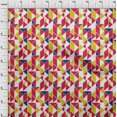 thumbnail image 3 of oneOone Viscose Chiffon Fabric Parallelogram & Triangle Geometric Decor Fabric Printed BTY 42 Inch Wide, 3 of 4
