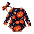 thumbnail image 1 of Body Bébé Mignon à Manches Longues avec Pompon + Bandeau Halloween, 1 of 6