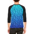 thumbnail image 2 of Halloween Bleu Givre Dragon Rider Armure T-Shirt Raglan pour Hommes, 2 of 2