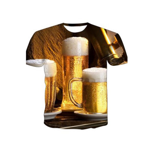 Innerwin Oktoberfest T Shirt Crew Neck Mens Tee Holiday Short Sleeve Loose Fit Summer Tops Style-R L