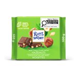 Ritter Sport Milk Chocolate with Chopped Hazelnuts, 100 g