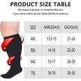 thumbnail image 2 of ORUYROP Bas de Compression pour Femmes Hommes, Bas de Compression Grande Taille Hommes Femmes, Bas de Compression Mollet Grand. Bas de Compression Très Grands., 2 of 7