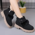 thumbnail image 5 of YUNAFFT Girls Martin Boots Solid Color Mid-Calf British Style Princess Ankle Boots, 5 of 5