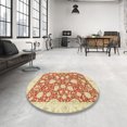 thumbnail image 3 of Ahgly Company Indoor Rectangle Abstract Bright Orange Oriental Area Rugs, 6' x 9', 3 of 6