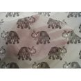thumbnail image 4 of oneOone Cotton Silk Fabric Elephant Block Print Fabric By Yard 42 Inch Wide, 4 of 4