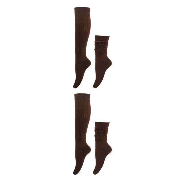 mmirethe 2piece Embrace Active Lifestyle With Polyester Made Slouch Socks Breathable Coffee 2Set
