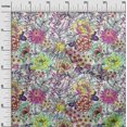 thumbnail image 3 of oneOone Velvet Fuschia Pink Fabric Florals Craft Projects Decor Fabric Printed By The Yard 58 Inch Wide, 3 of 4