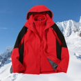 thumbnail image 2 of Cathalem Plain Hoodies Casual Long Sleeve Pullover Tops,Red S, 2 of 3