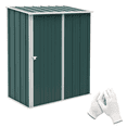 thumbnail image 1 of Outsunny 5'x3' Outdoor Storage Shed w/ Single Door, Green, 1 of 10