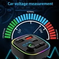 thumbnail image 5 of Bluetooth 5.0 FM Transmitter for Car,Bluetooth Car Adapter with Type-C PD Car Charger and USB Port,Wireless FM Radio Transmitter,Support MP3 Player,Handsfree Calling,Treble Bass Music Player, 5 of 5